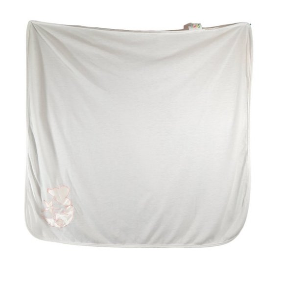 Vintage Shirey New Born Pink Star Moon Cloud Receiving Lovey Blanket 23" X 29" - Picture 2 of 5